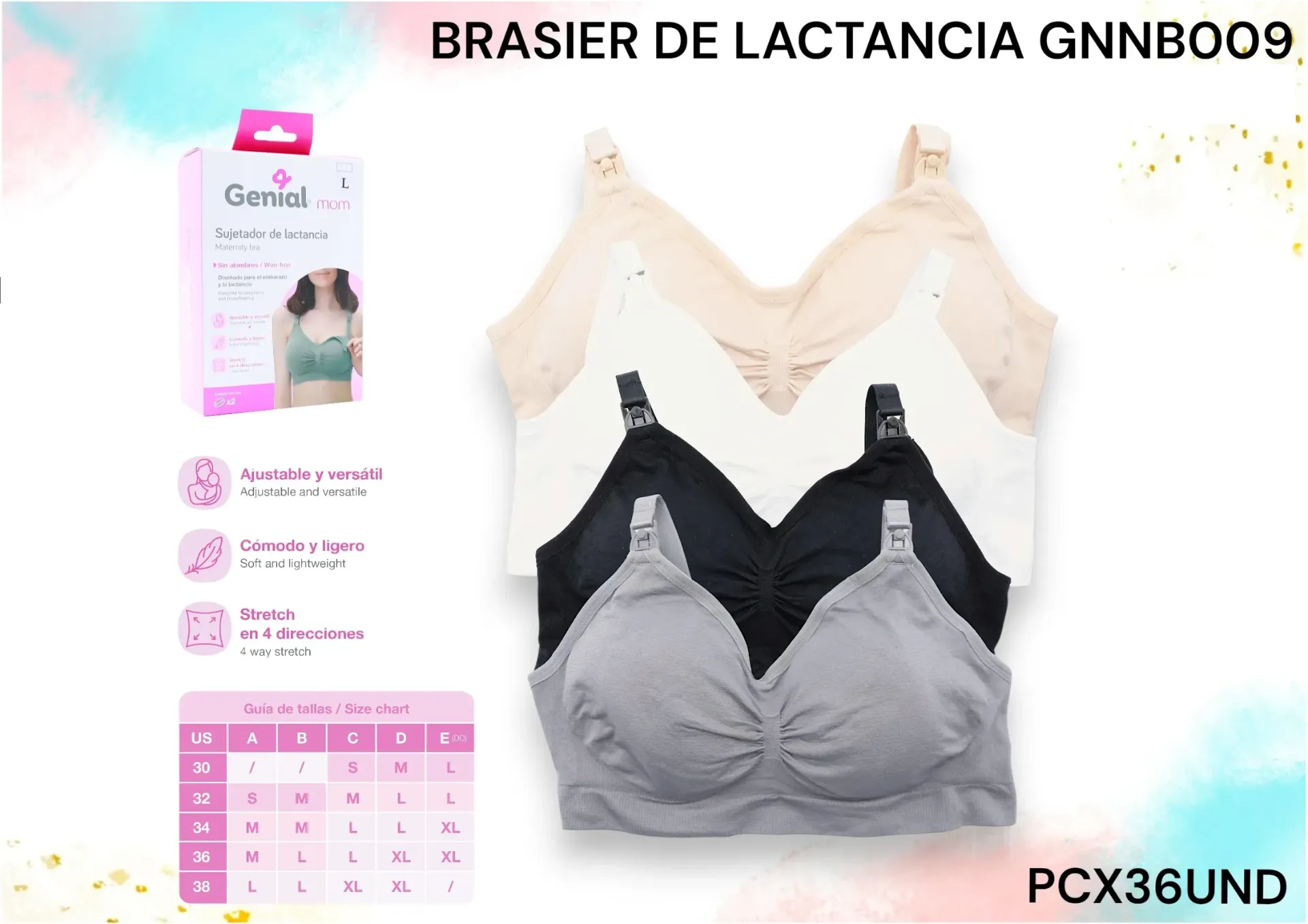 Brasier De Lactancia Gnnb009 Pcx36Und