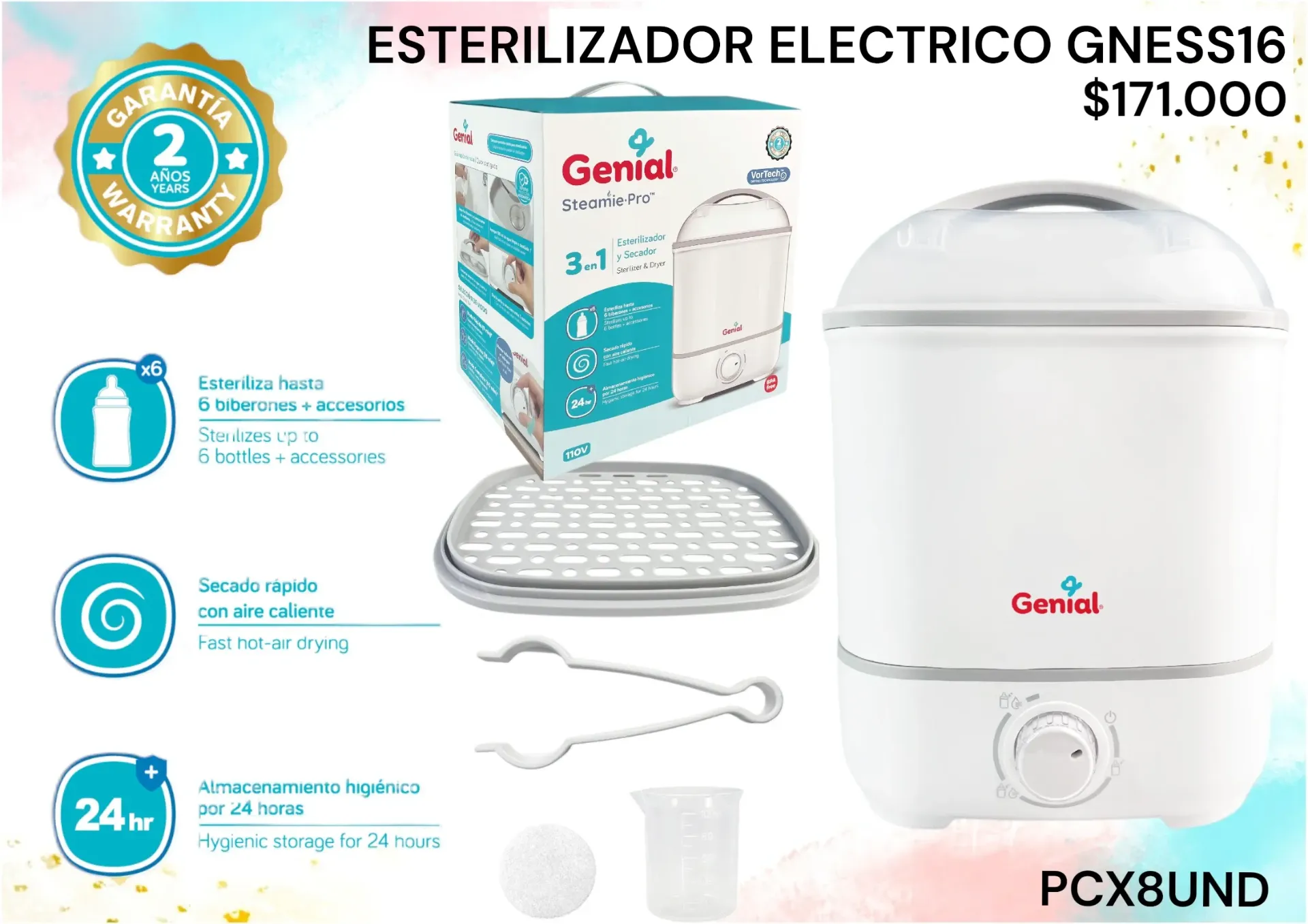 Esterilizador Gness16 Pcx8Und