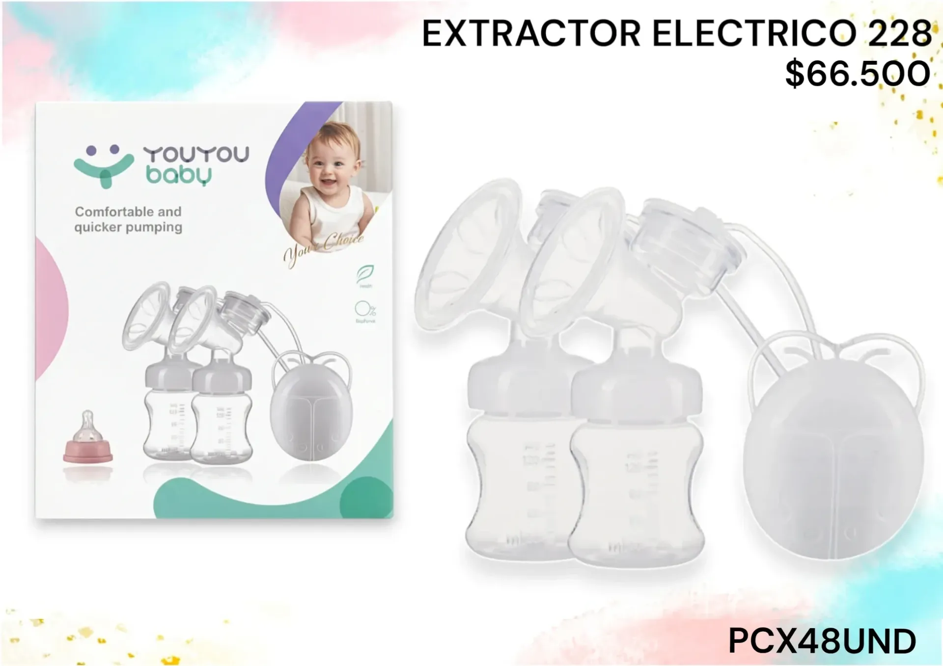 Extractor De Leche No228 Pcx48Und