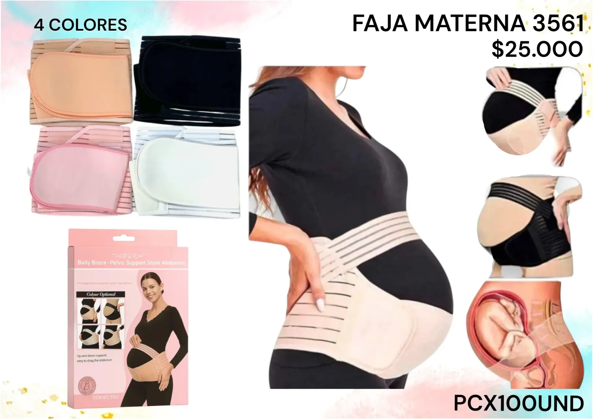 Faja Materna 3561 Pcx100Und