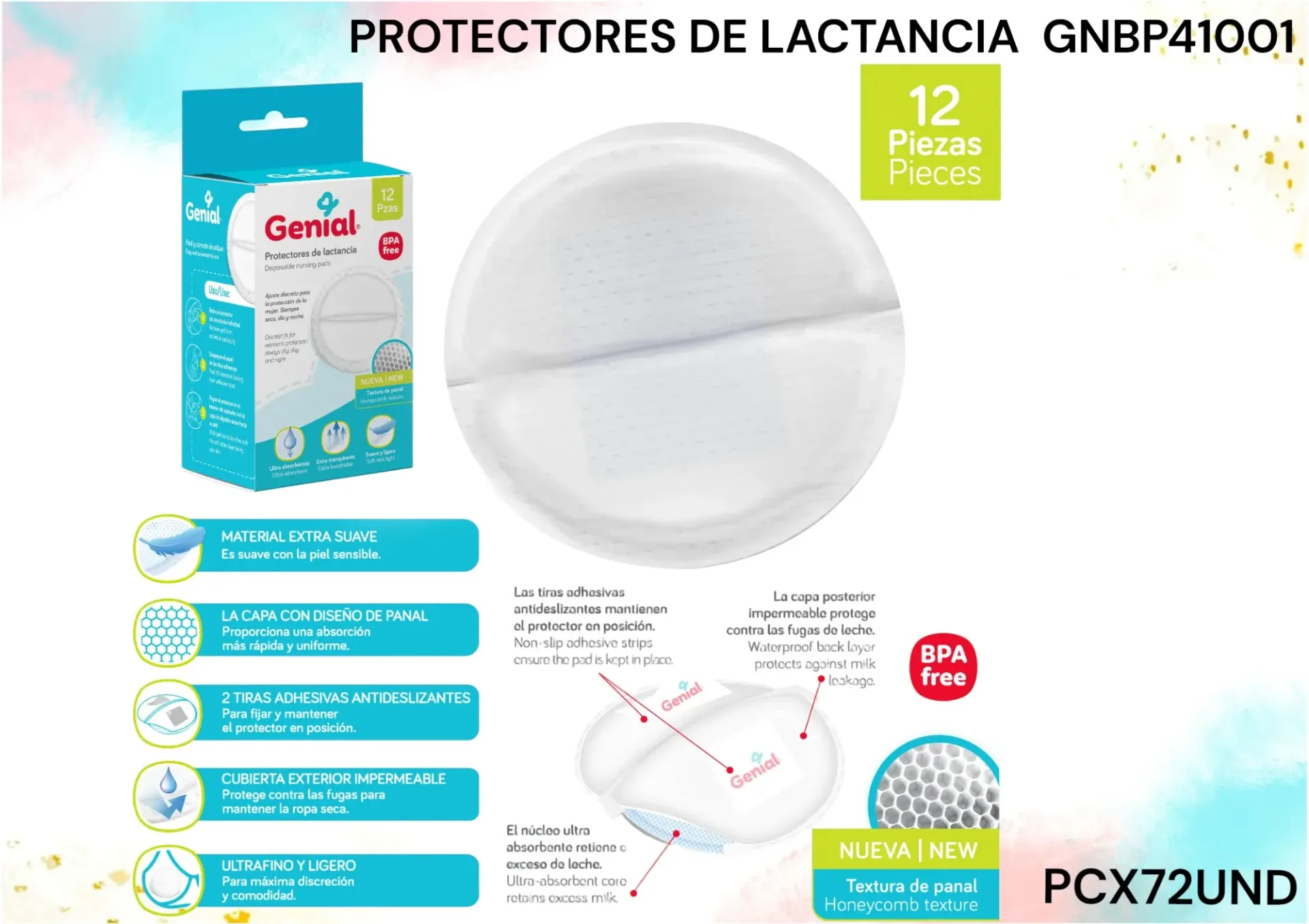 Protector De Lactancia Gnbp41001 *72Und