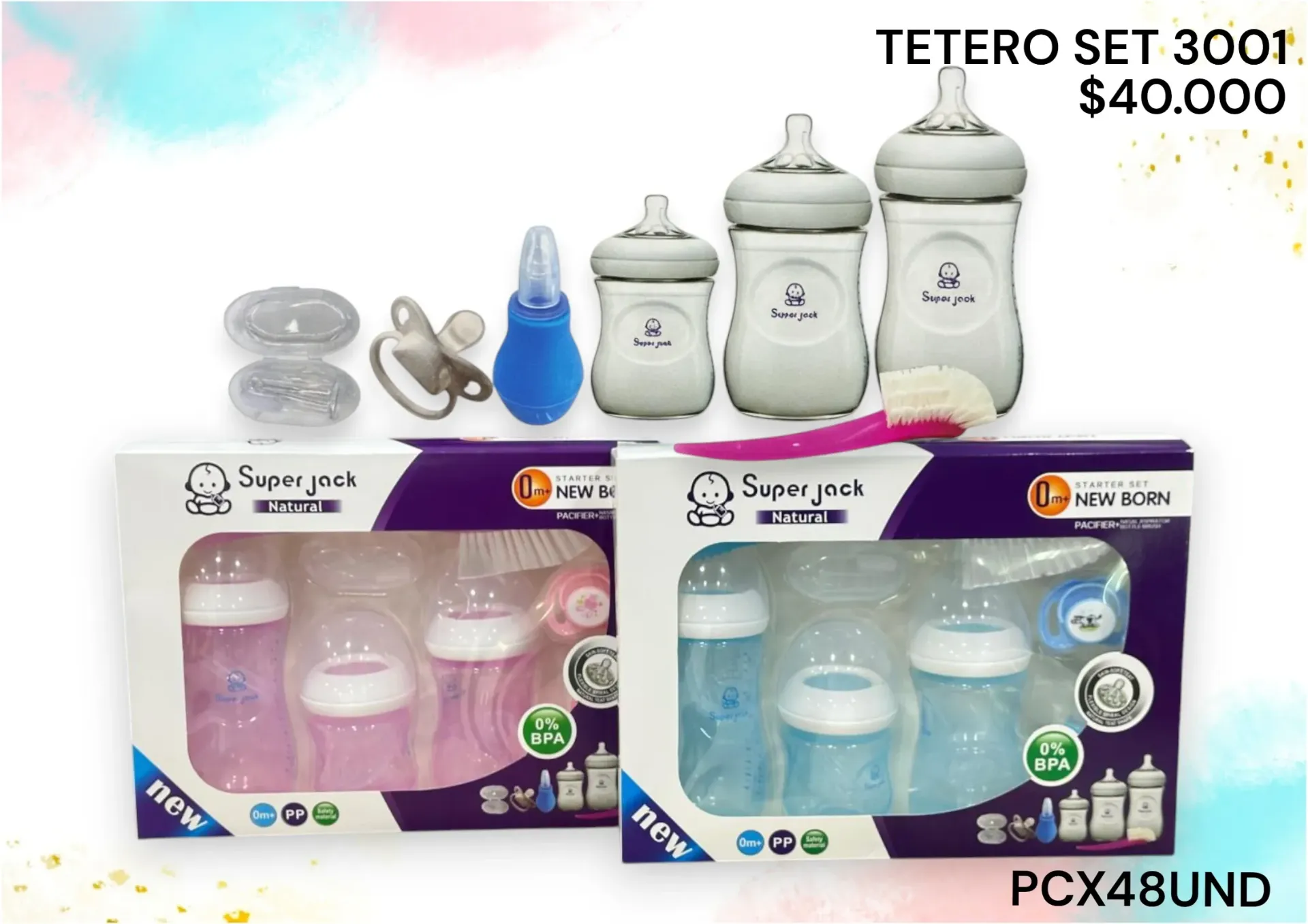 Set Tetero 3001 Pcx48Und