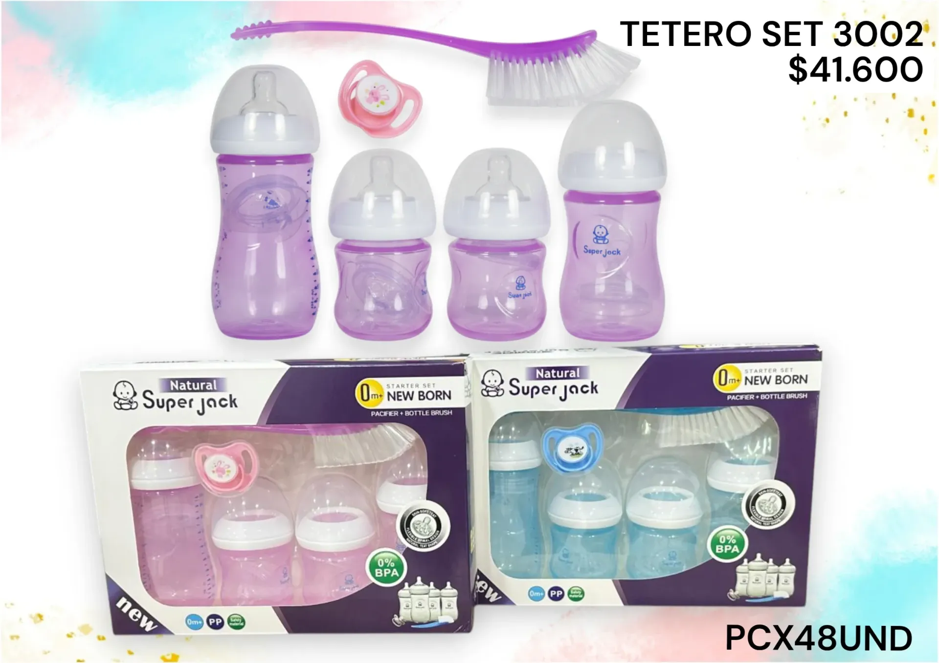 Set Tetero 3002 Pcx48Und