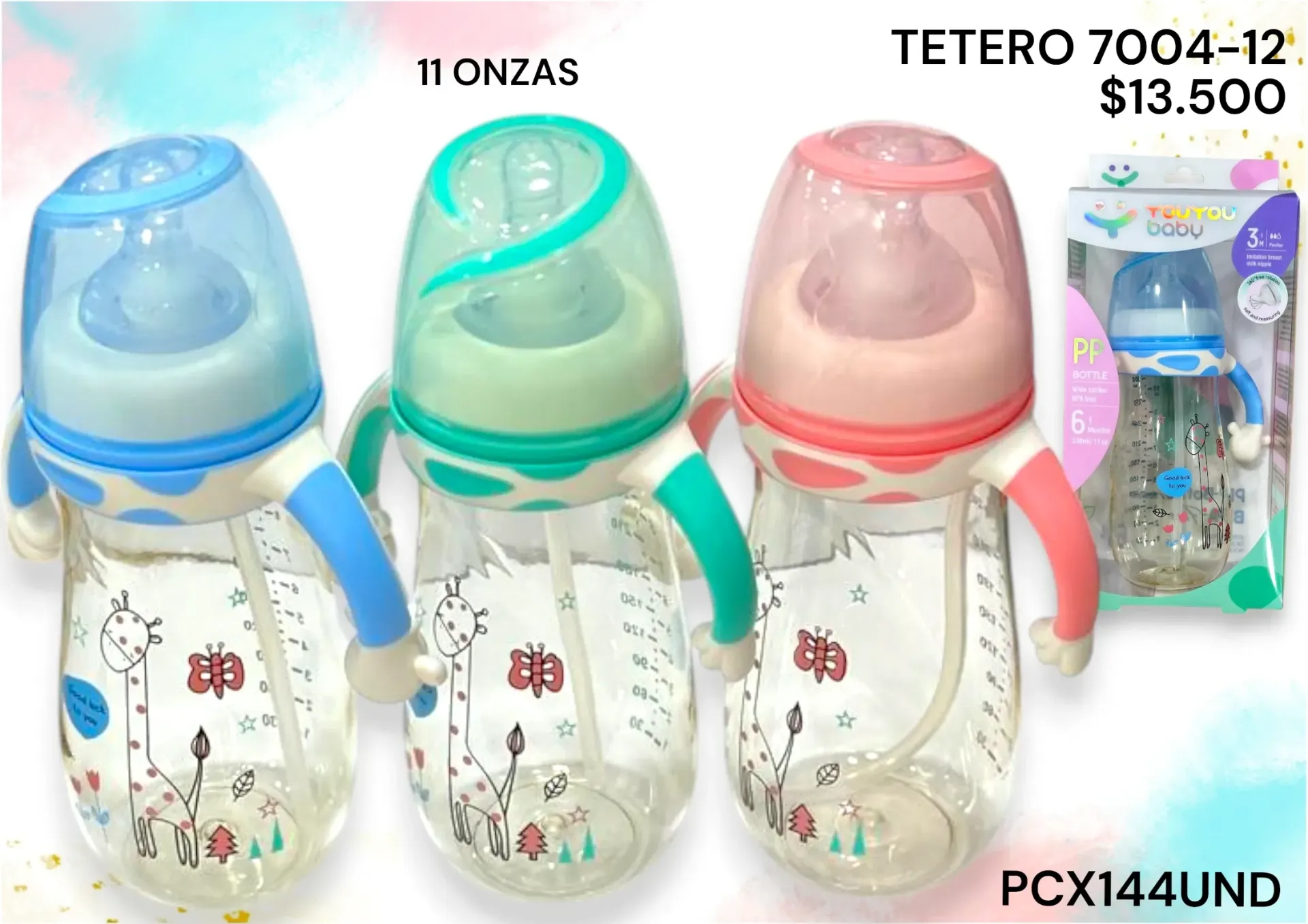 Tetero 7004-12 10Onz Pcx144Und