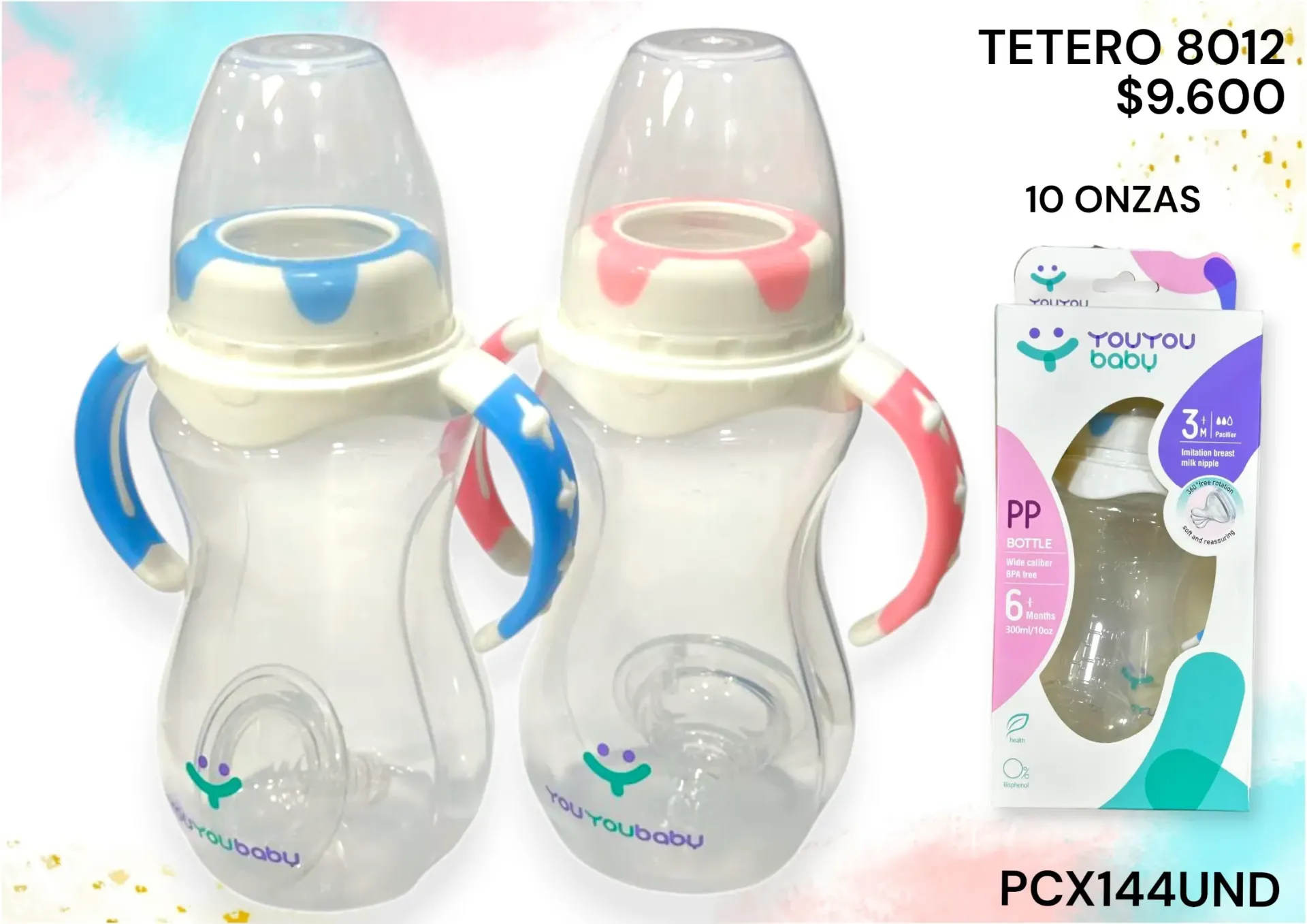 Tetero 8012 10Onz Pcx144Und