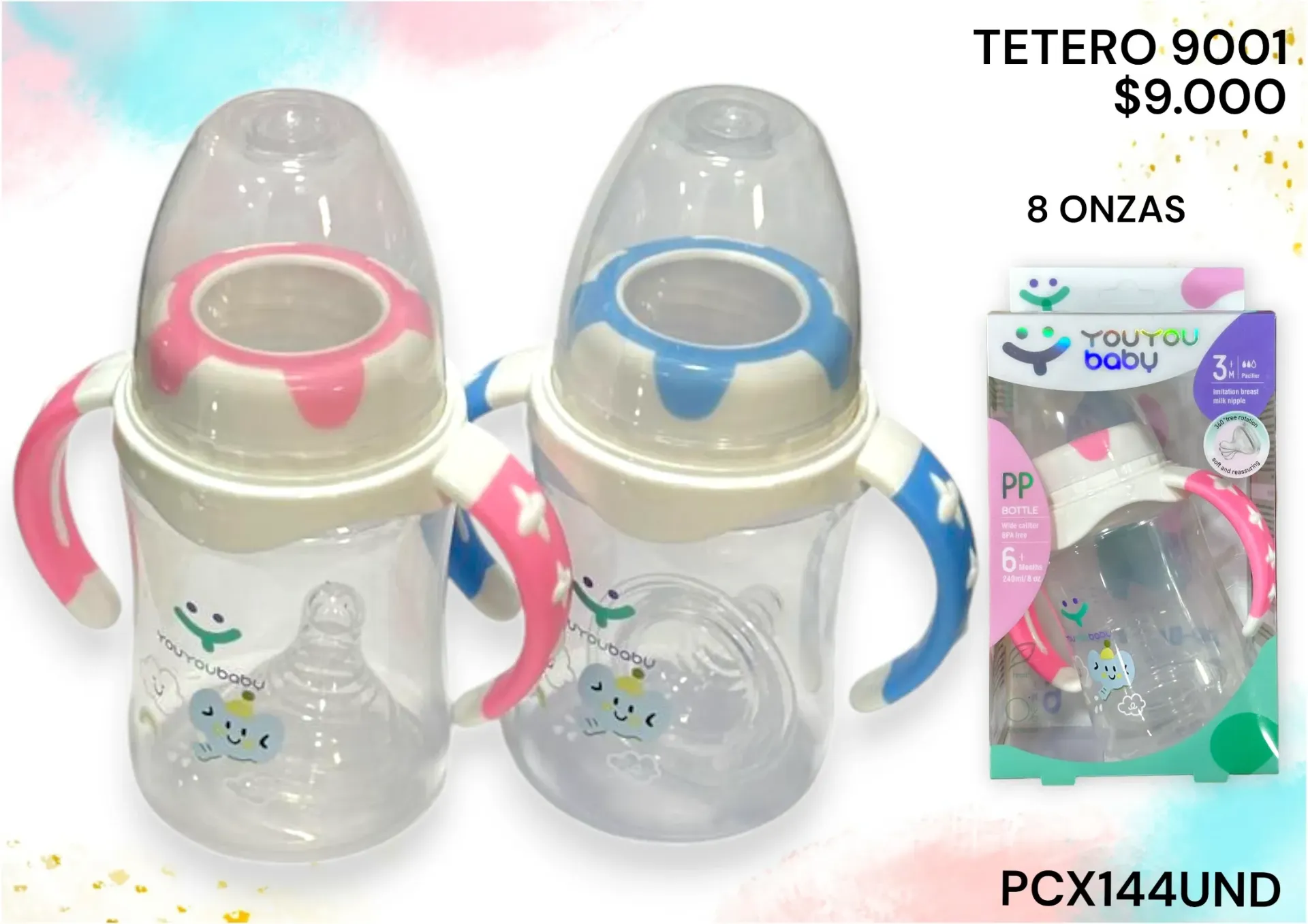 Tetero 9001 8Onz Pcx144Und