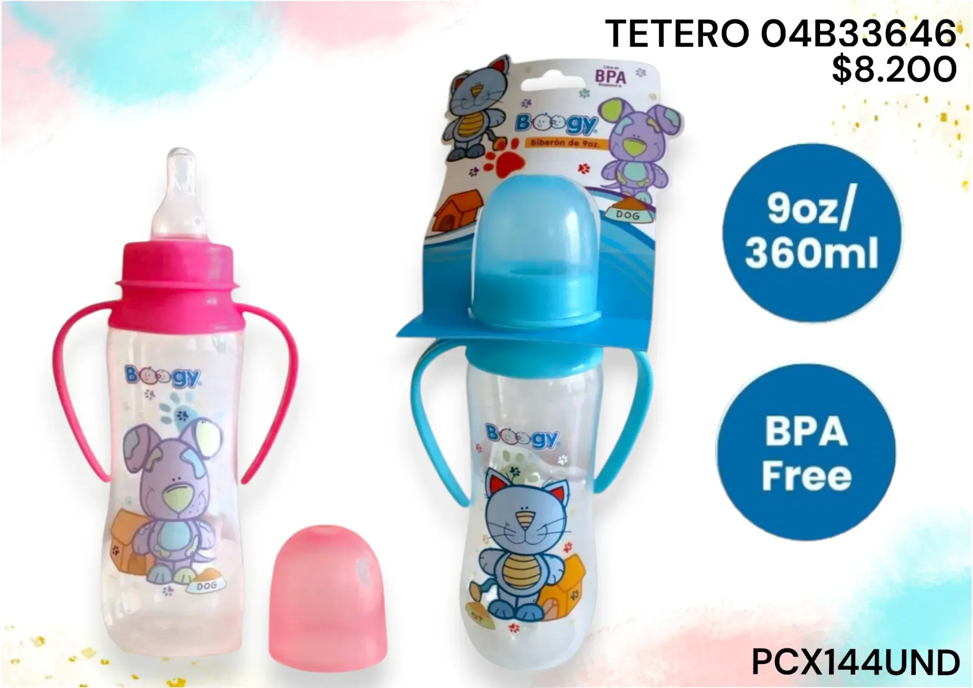 Tetero 33646 9Onz Pcx144Und