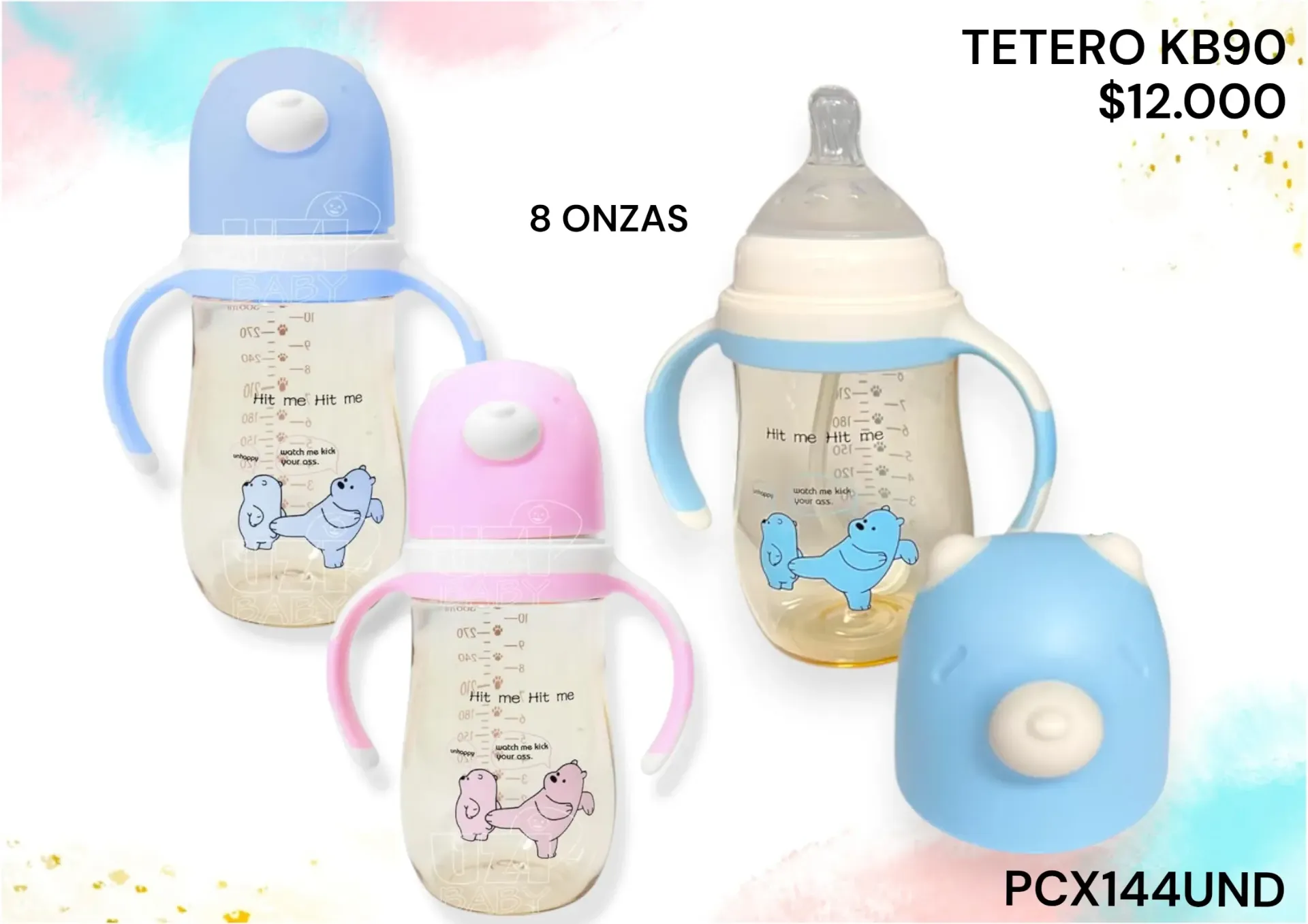 Tetero Kb90 8Onz Kb90 Pcx144Und