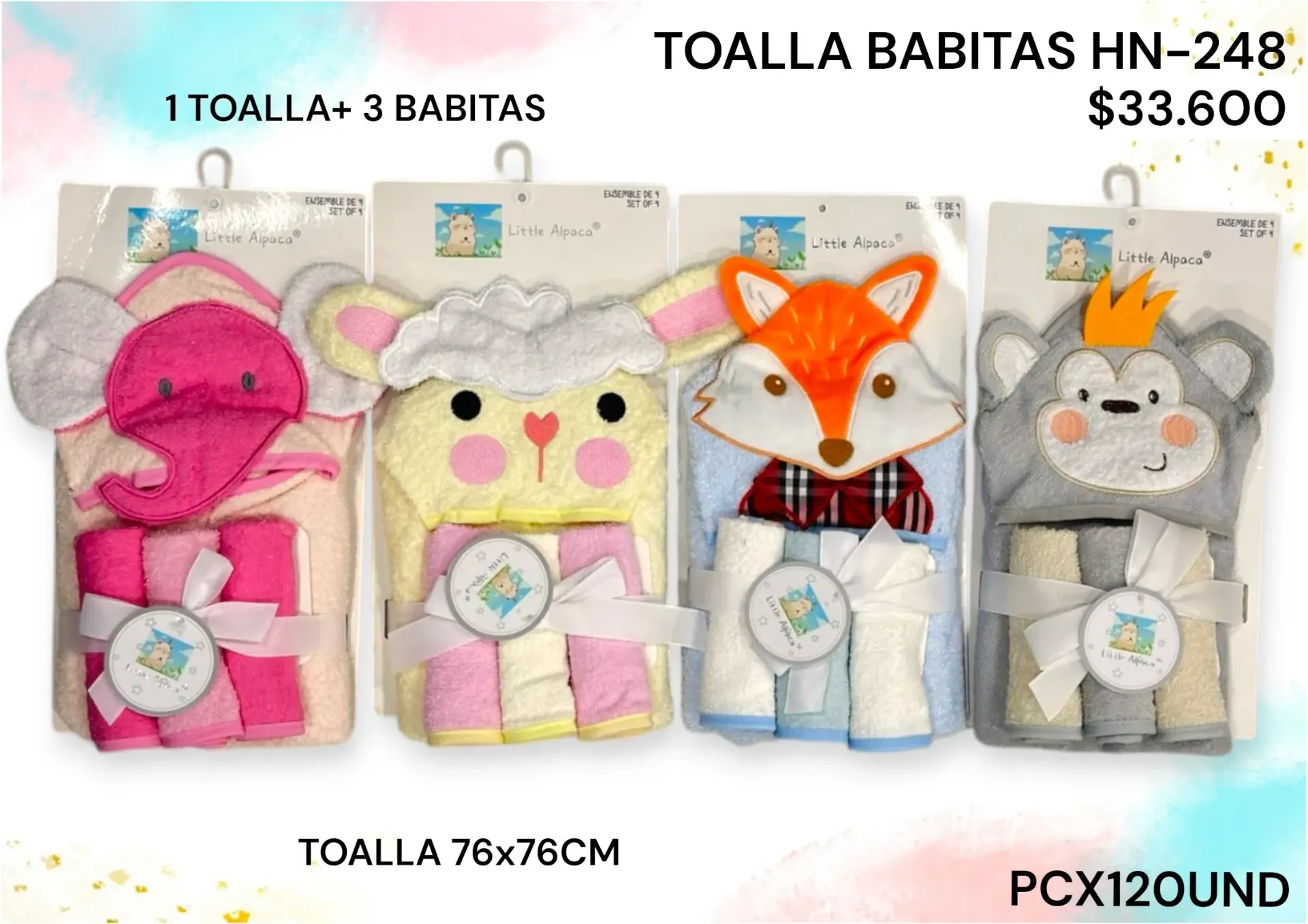 Toalla Babitas Hn-248 Pcx120Und