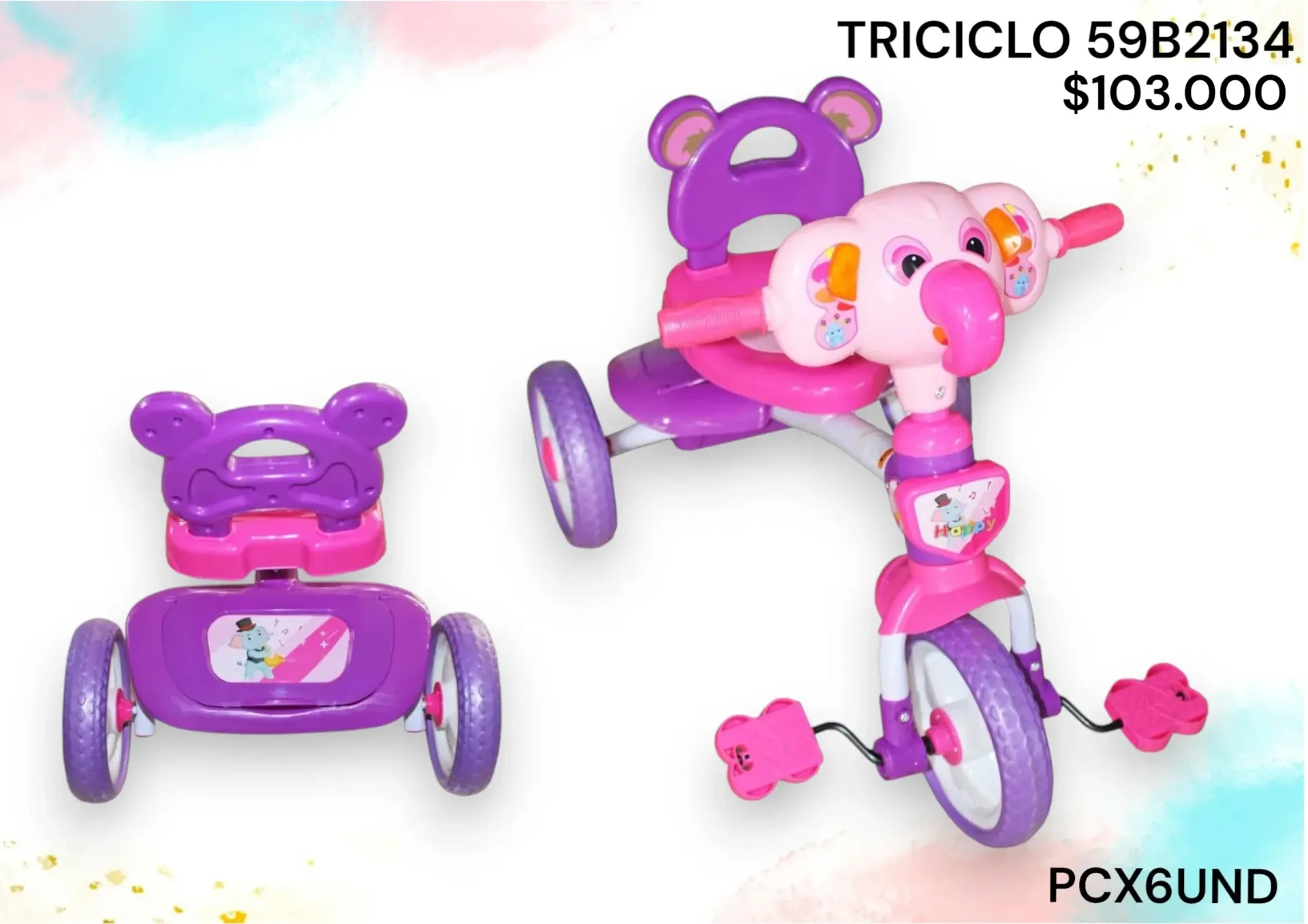 Triciclo 59B2134 Pcx6Und