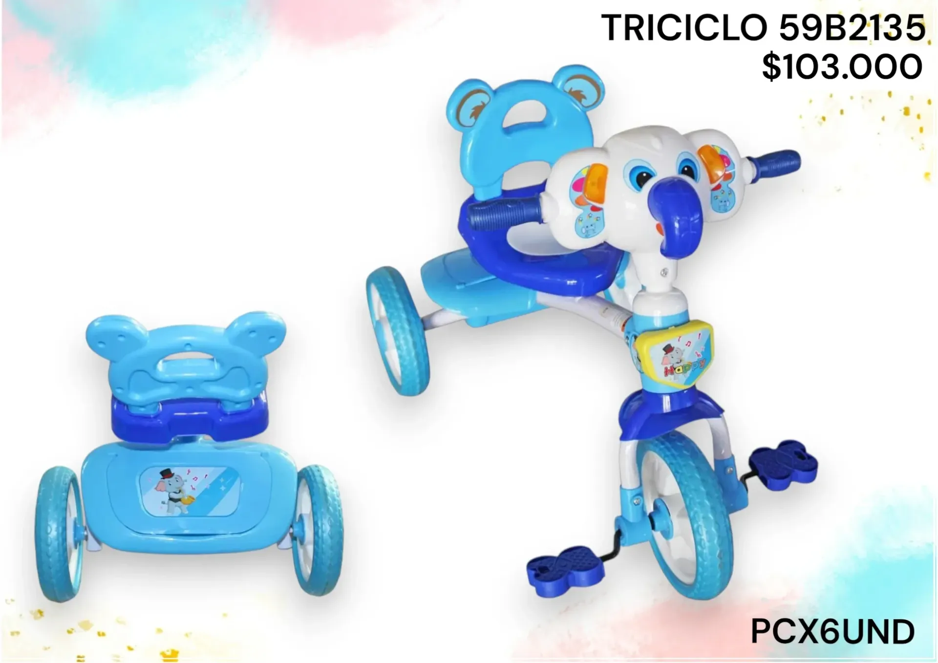 Triciclo 59B2135 Pcx6Und